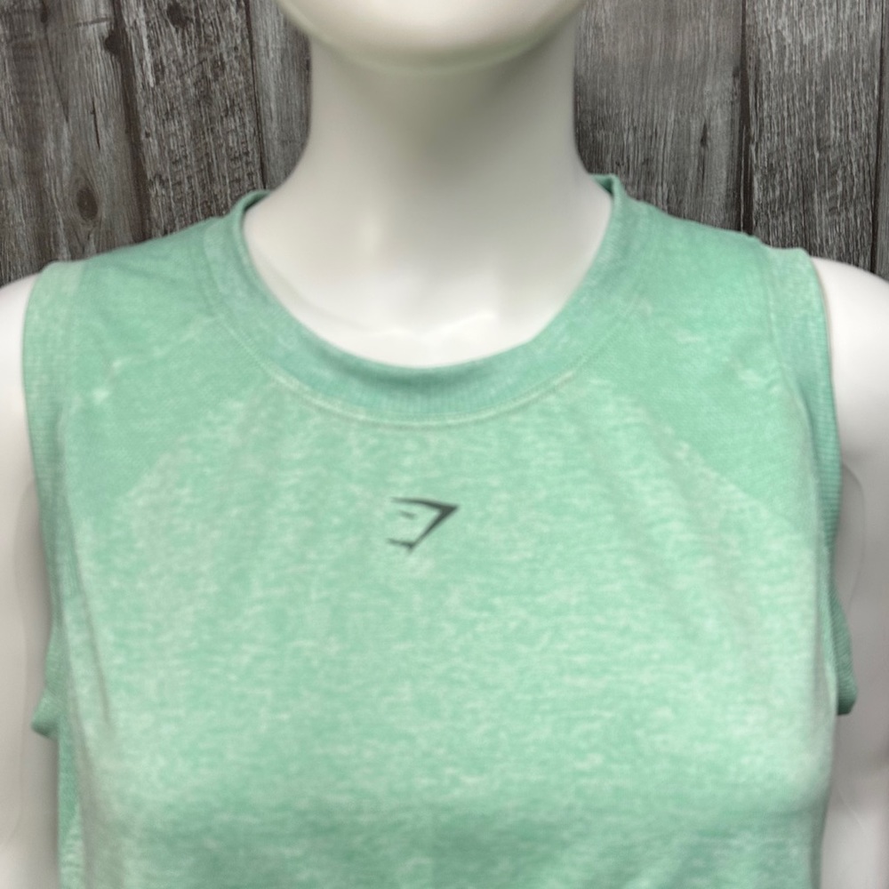 Gymshark Green Muscle Tank [T9] - Picture 5 of 5
